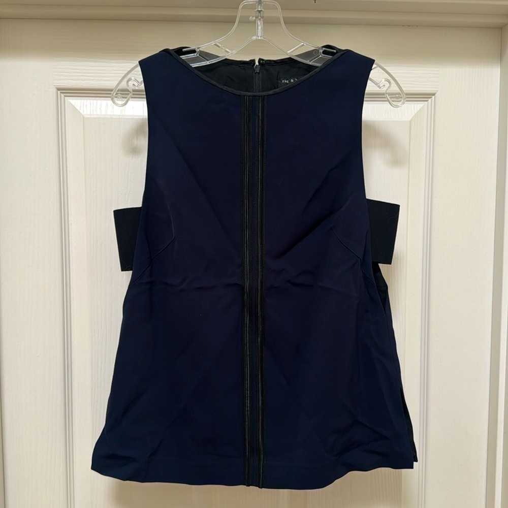 Rag & Bone Navy Salute Dant Top
